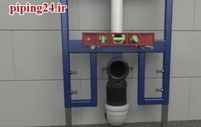 نصب توالت فرنگی وال هنگ توکار 8